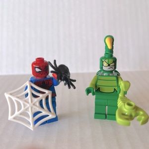 Spider Man and Lego Scorpion Minifigures